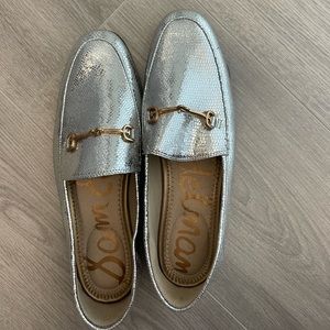 Sam Edelman silver loafers